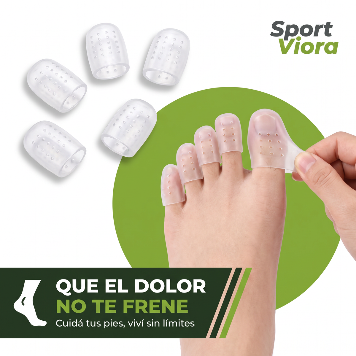 Protector de dedos anti-ampollas · Pack x10